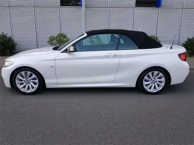 BMW M325i Seitenschweller nachher